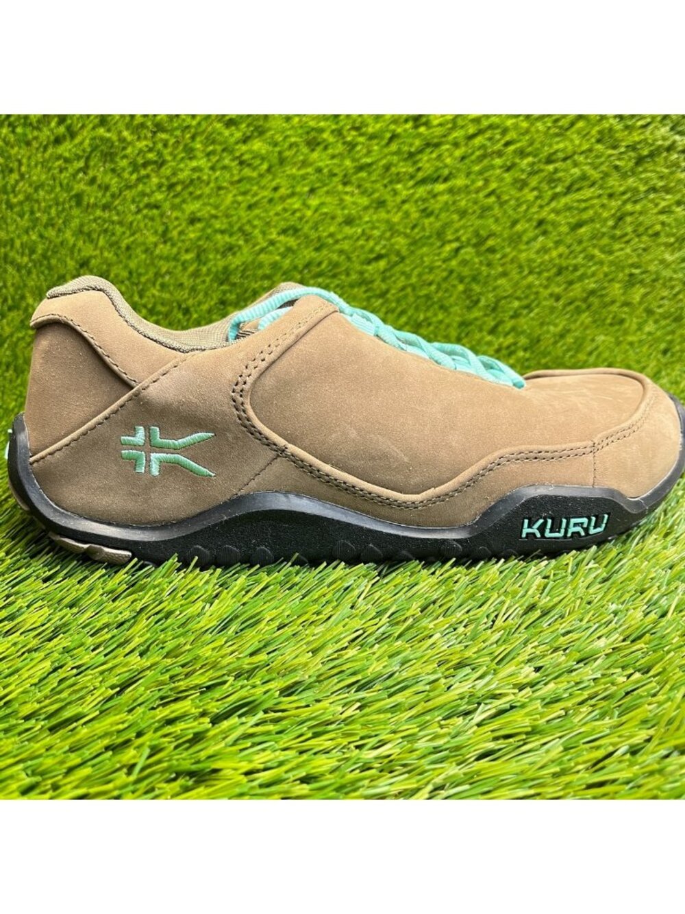 Kuru Chicane Womens Size 9.5D Brown Blue Black Athletic Leather Shoes Sneakers
